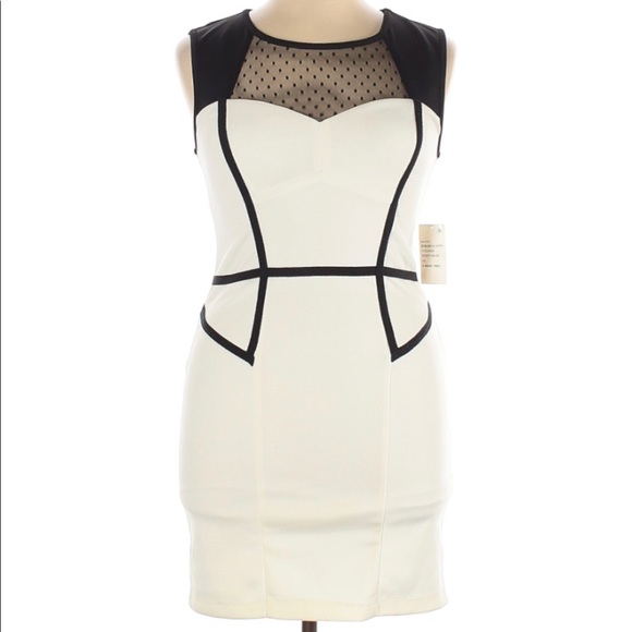 bisou bisou black and white dress Bisou Bisou | Dresses | Bisou Bisou Black And White Sweetheart Mini Bodycon  Dress